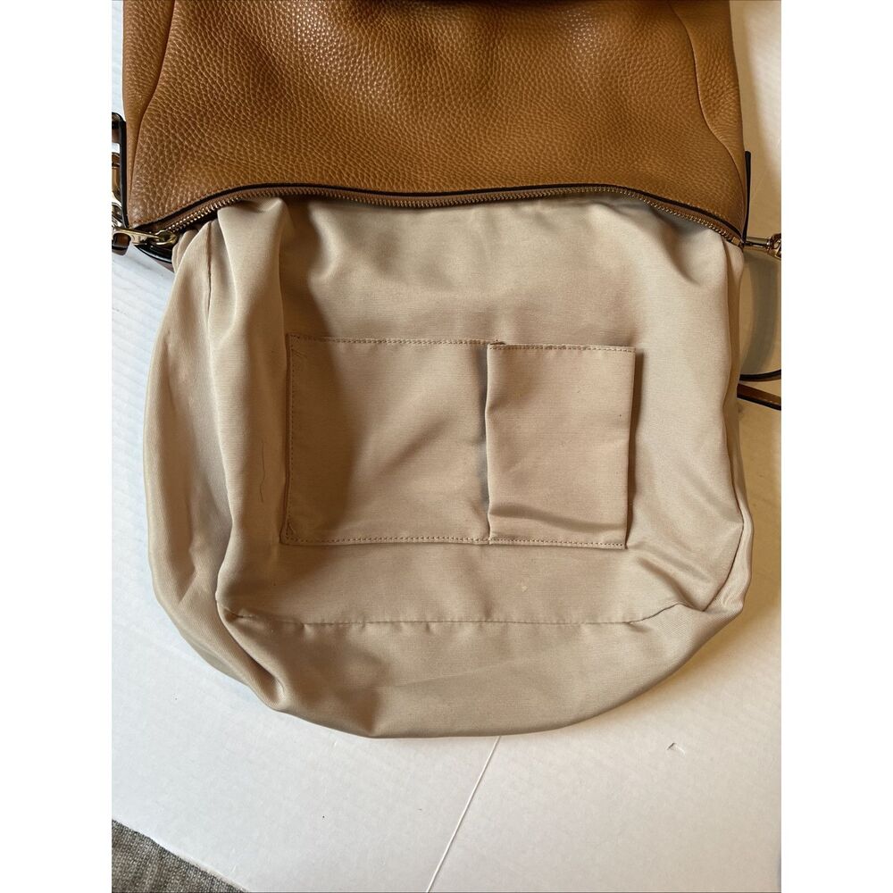 Coach Soft Brown Pebbled Leather Shoulder Bag Bleecker Model 31623 - Picture 12 of 13